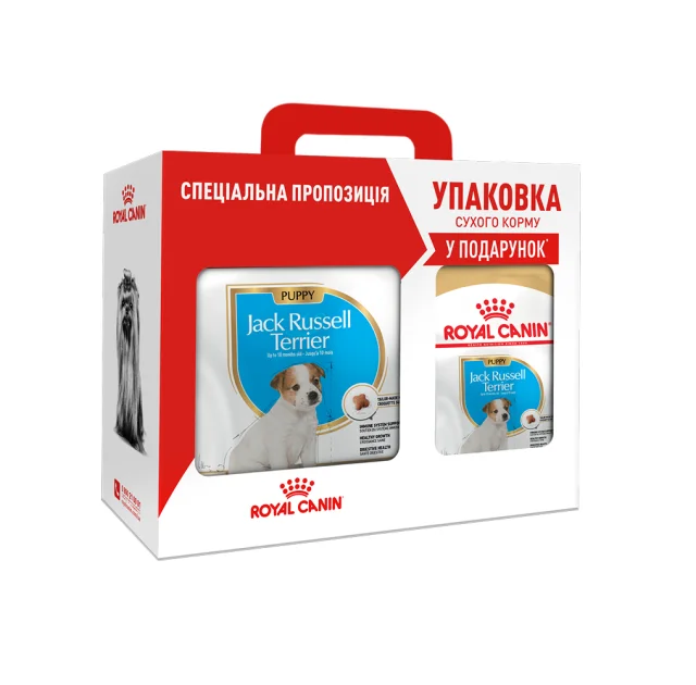 Сухой корм Royal Canin Jack Russell Terrier для щенков джек рассел терьера 1.5 кг + 500 г подарок