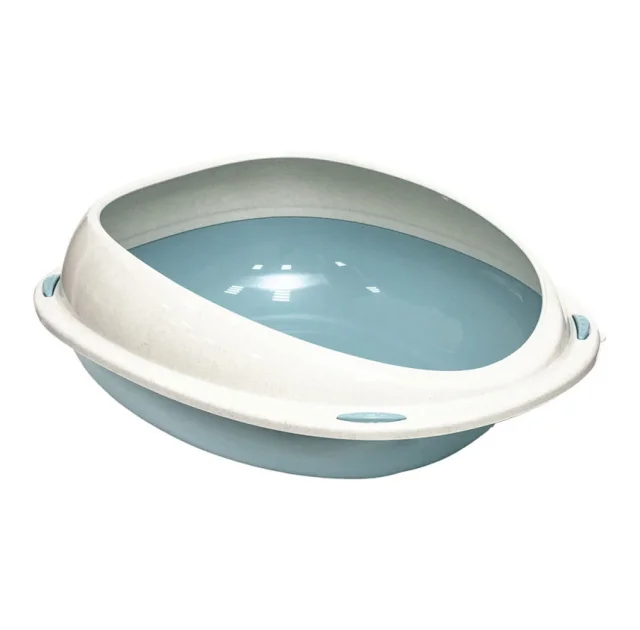 Пластиковый туалет Georplast Shuttle для кошек, 45×36×15.5 см, голубой