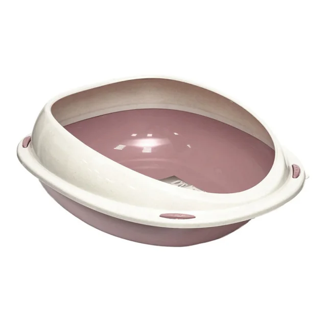 Пластиковый туалет Georplast Shuttle для кошек, 45×36×15.5 см, розовый