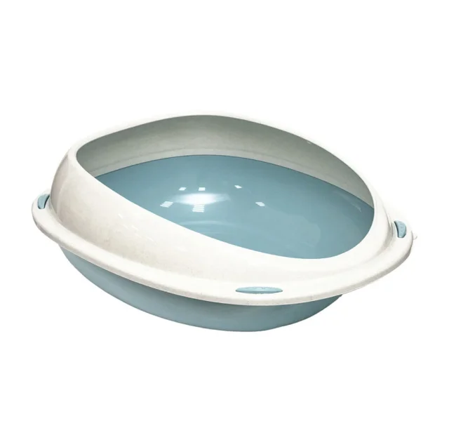 Пластиковый туалет Georplast Shuttle для кошек, 57×40×19 см, голубой