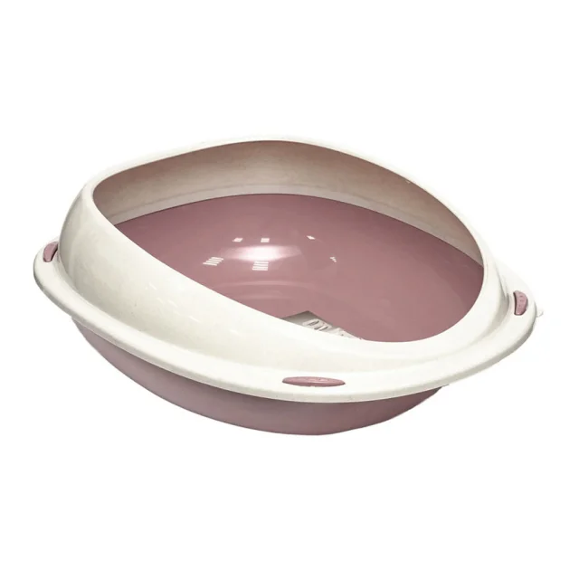 Пластиковый туалет Georplast Shuttle для кошек, 57×40×19 см, розовый