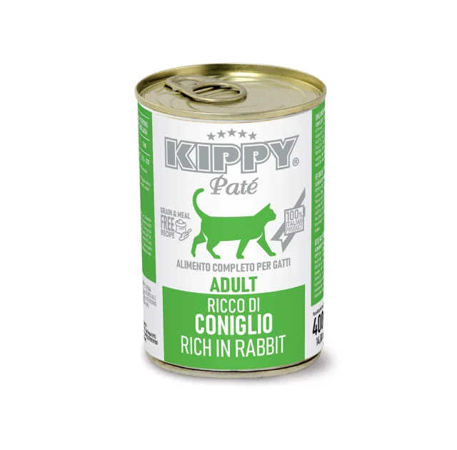 Консерви Kippy Pate Rabbit Adult для дорослих котів, паштет з кроликом, 400 г