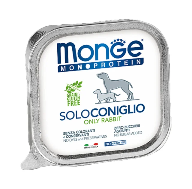 Консерви Monge Dog Solo для собак, з кроликом, 150 г