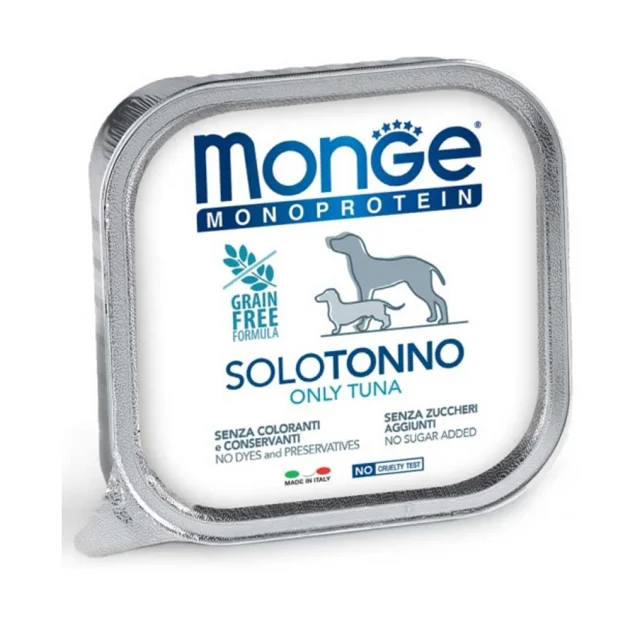 Консерви Monge Dog Solo для собак, з тунцем, 150 г