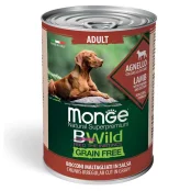 Консервы Monge Dog Wet Be Wild Adult для взрослых собак, ягненок, тыква и цуккини, 400 г