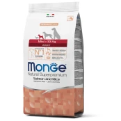 Сухой корм Monge Dog Mini Adult для взрослых собак малых пород, лосось с рисом, 2.5 кг
