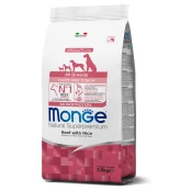 Сухой корм Monge Dog All breeds Puppy&Junior для щенков всех пород, говядина с рисом, 2.5 кг