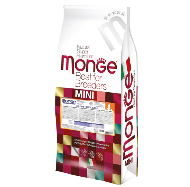 Сухий беззерновий корм Monge Dog Be Wild Gr.Free Mini для собак малих порід, з анчоусом, 15 кг