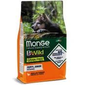 Сухой беззерновой корм Monge Dog Be Wild Gr. Free Puppy & Junior для щенков, с уткой, 2.5 кг