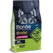 Сухой низкозерновой корм Monge Dog Be Wild Low Grain для собак, с мясом дикого кабана, 2.5 кг