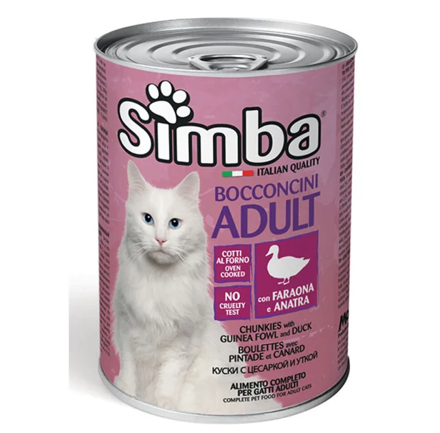 Консервы Simba Cat Wet для кошек, цесарка с уткой, 415 г