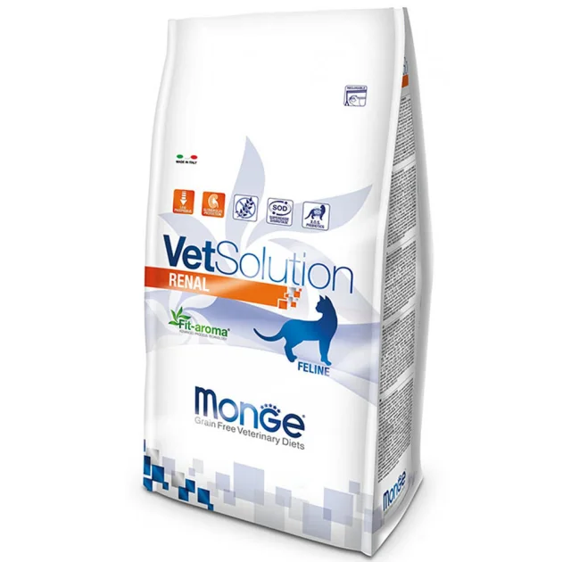 Сухий корм Monge VetSolution Renal feline для підтримки функціонування нирок у котів, 400 г
