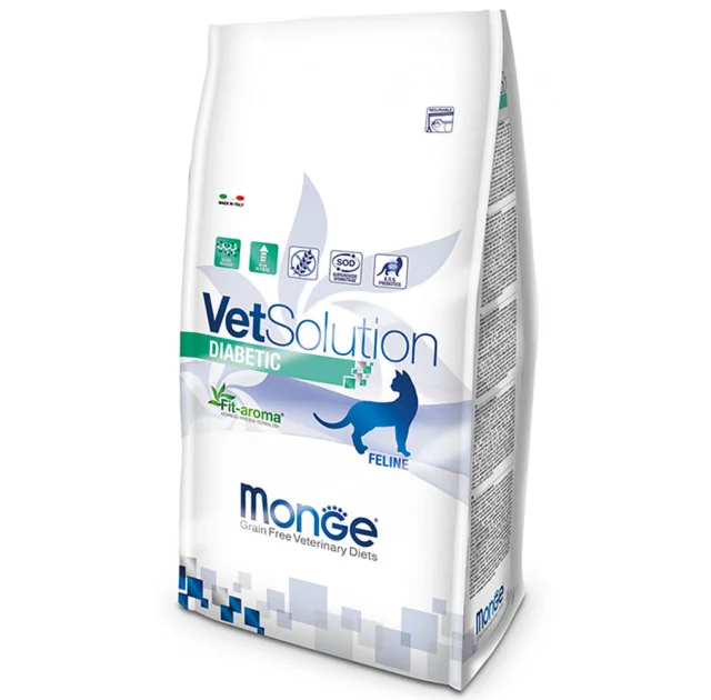 Сухой корм Monge VetSolution Diabetic feline для кошек с сахарным диабетом, 400 г