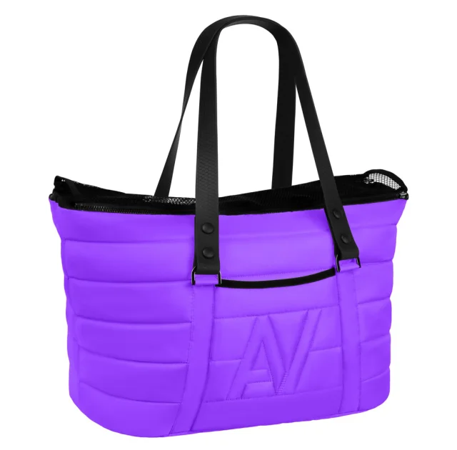 Сумка-переноска AiryVest для кошек и собак мелких пород, нейлон, фиолетовый, 38×29×21 см