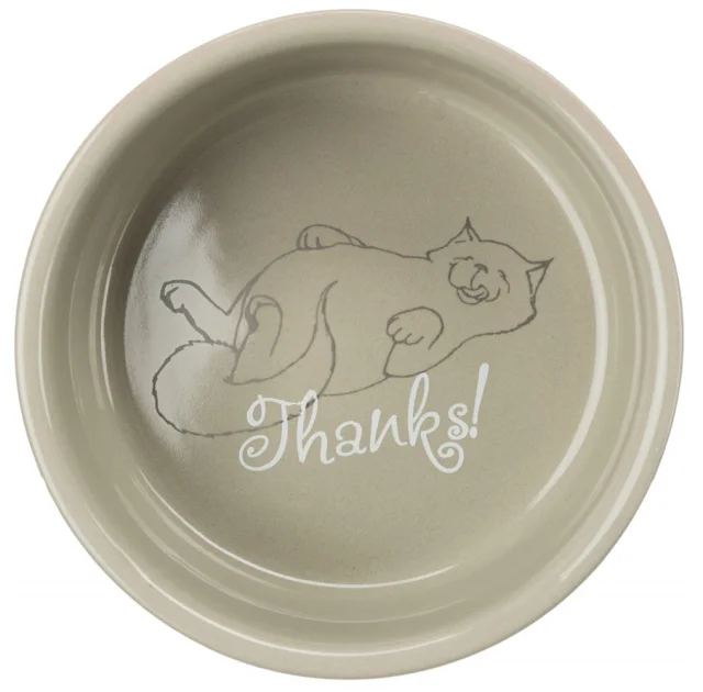 Миска Trixie Thanks for Service для кішок, кераміка, 0,3 л / 11 см