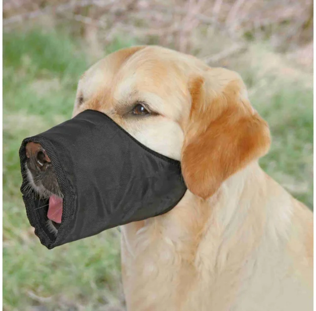 Намордник Trixie для собак, нейлон, черный, 31 см