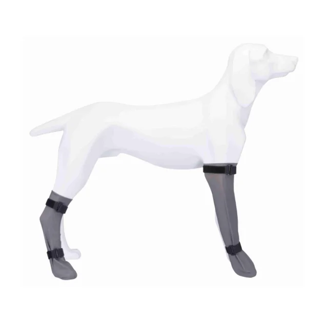 Защитные гольфы Trixie для собак, размер M, силикон, серый, 8×35 cм, 1 шт