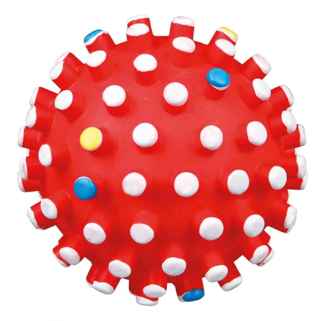 Вініловий м'яч Trixie для собак, з шипами, 10 см