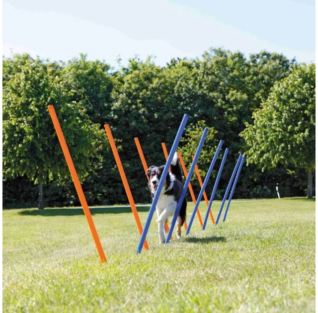 Тренировочные палки Trixie Слалом для собак, 3×115 см, упаковка 12 шт