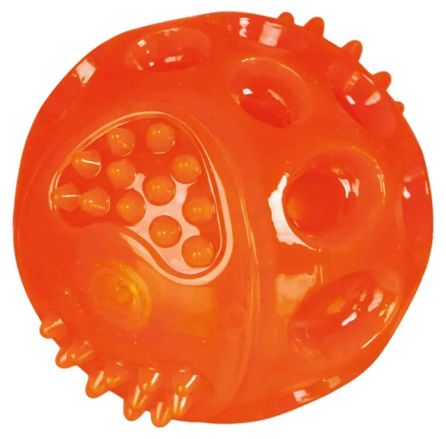 Мяч Trixie для собак, мигающий, резина, 6 см