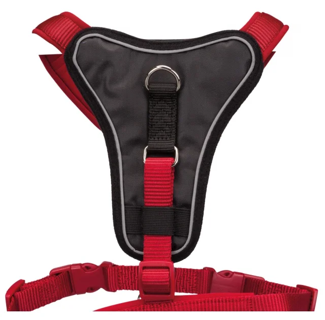 Шлея Trixie Premium Y-Harness для собак, 30-37 см, 10 мм, размер XXS-XS, красный