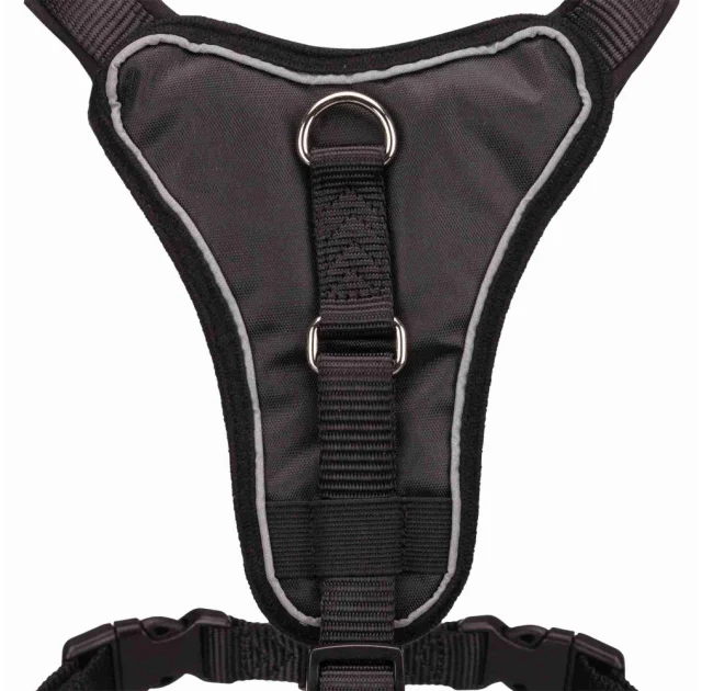 Шлея Trixie Premium Y-Harness для собак, 33-42 см, 10 мм, размер XS, черный