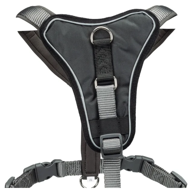 Шлея Trixie Premium Y-Harness для собак, 50-60 см, 15 мм, размер S-M, графит