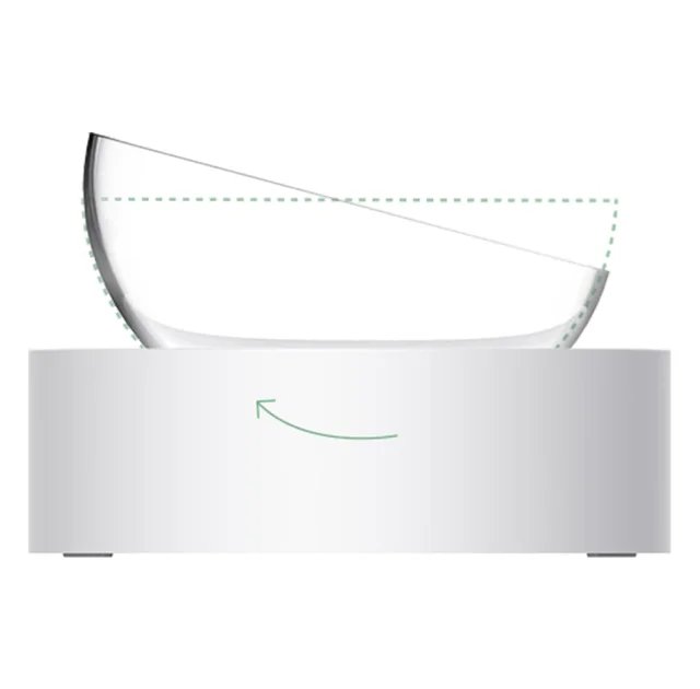 Миска Petkit Fresh Nano Pet Cat One Bowl Stand стеклянная на подставке, для кошек, белая, 480 мл
