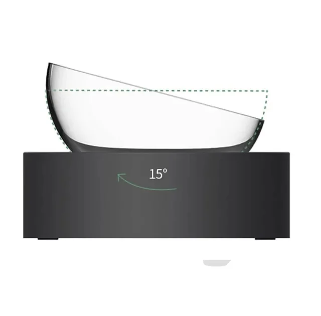 Миски Petkit Fresh Nano Pet Cat One Bowl Stand металеві на підставці, для котів, чорні, 480 мл