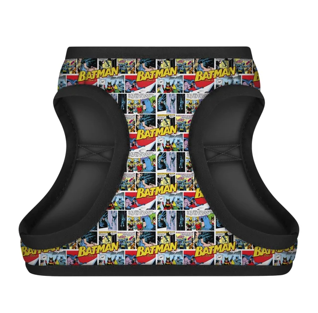 Шлея Waudog Clothes с QR паспортом для собак, рисунок Бэтмен комикс, размер XS1, 18-20 см/24-27 см