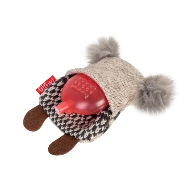 Игрушка Gigwi Plush коала с пищалкой, для собак, текстиль, 10 см
