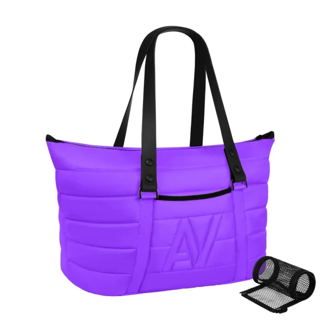 Сумка-переноска AiryVest для кошек и собак мелких пород, нейлон, фиолетовый, 38×29×21 см