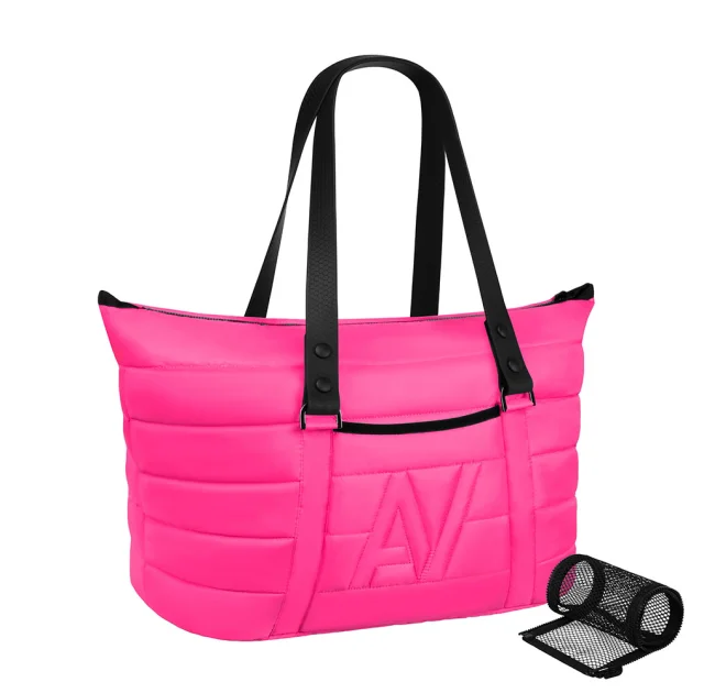 Сумка-переноска AiryVest для кошек и собак мелких пород, нейлон, розовый, 38×29×21 см