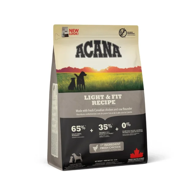 Сухий корм Acana Light & Fit проти ожиріння для дорослих собак всіх порід, 2 кг