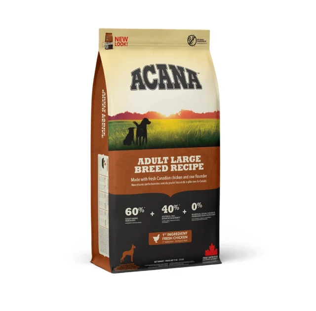 Сухий корм Acana Adult Large Breed для дорослих собак великих порід, 17 кг
