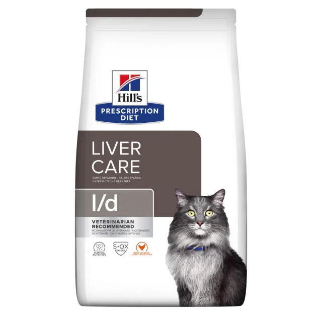 Сухий корм Hill's Prescription Diet Feline l/d Liver Care для котів, з куркою, 1.5 кг