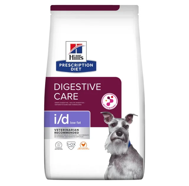 Сухий корм Hill's Prescription Diet i/d Low Fat Canine при порушенні роботи шлунково-кишкового тракту для собак, 12 кг