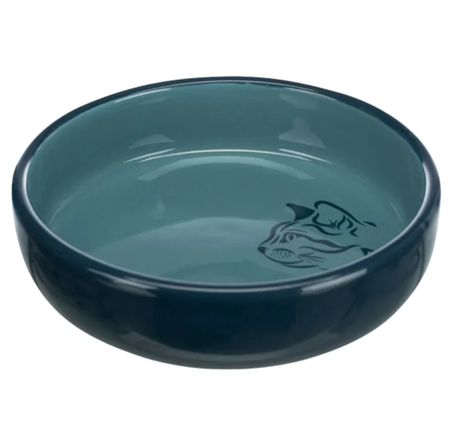 Миска Trixie для коротконосі порід котів, кераміка, 0,3 л / 15 см