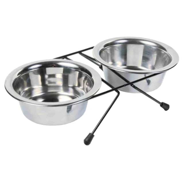 Подставка с мисками Trixie для кошек, металл, 2×2.8 л