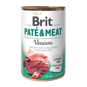 Консерва Brit Paté & Meat Dog, для собак, с олениной, 400 г