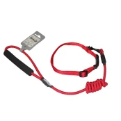 Комплект нашийник з повідцем AnimAll для собак, S, 0.8×120 см/37-46 см, червоний