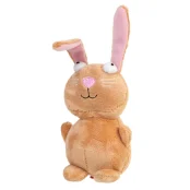 Мягкая игрушка GiGwi Plush, для собак, плюшевый кролик, с пищалкой, 16 см