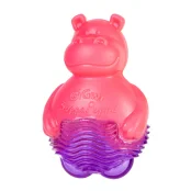Игрушка GiGwi Suppa Puppa, для щенка, для зубов, бегемотик с пищалкой, резина, 9 см