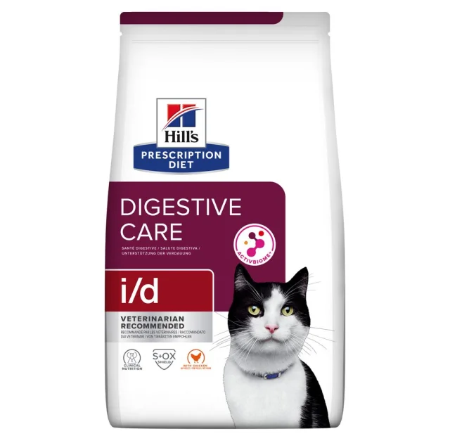 Сухий корм Hill's Feline I/D для котів, при захворюваннях шлунково-кишкового тракту, AB+, 400 г