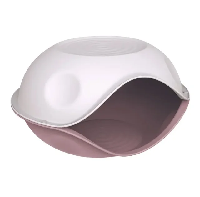 Домик-пещера Georplast Duck Plain для кошек и собак, 57×48×32 см, розовый