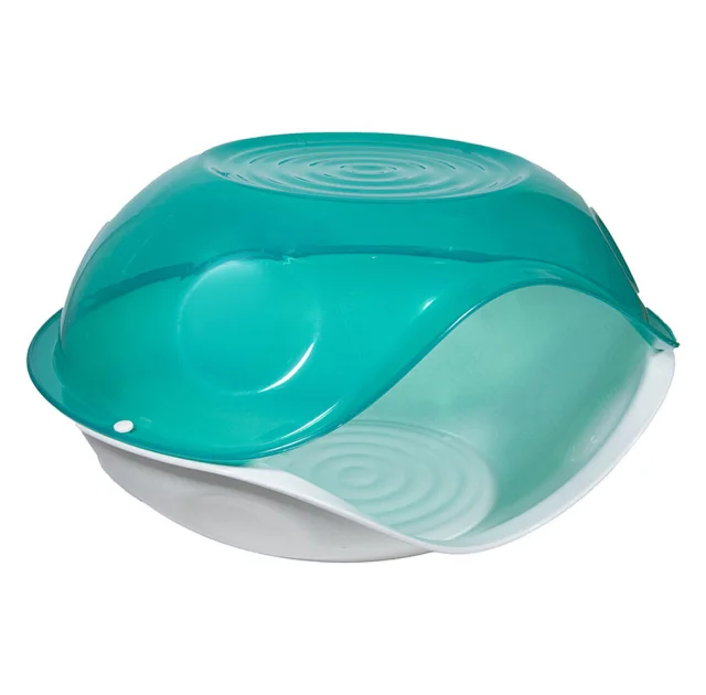 Будиночок-печера Georplast Transparent для котів і собак, 57×48×32 см, зелений