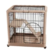 Клітка AnimAll Люкс А 1051-L для котів, 85.5×56.7×84.8 см