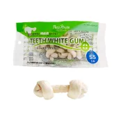 Жевательное лакомство Petz Route Teeth White Gum,кость для чистки зубов, для собак, SS, 5×88 г