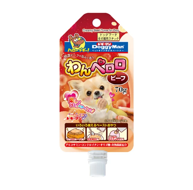 Рідкі ласощі DoggyMan Creamy Chicken Puree, вершкове пюре з куркою, для собак, 70 г