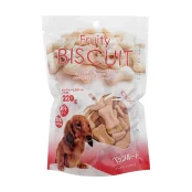 Лакомство DoggyMan biscuits strawberry, фруктовое печенье, с клубникой для собак, 220 г